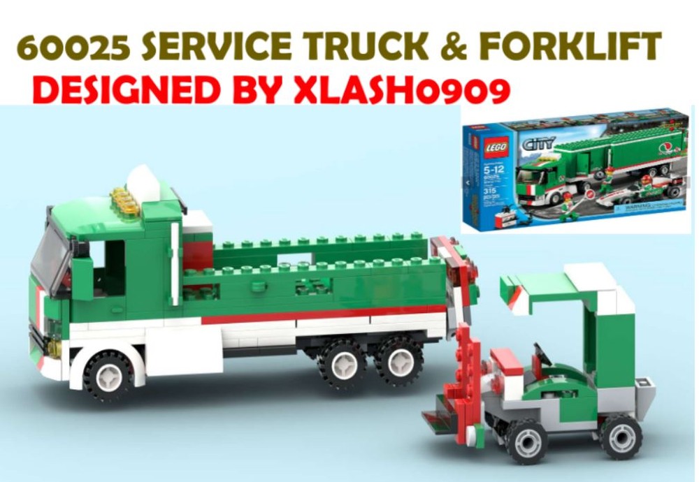 Lego 60025 OCTAN SERVICE TRUCK & FORKLIFT