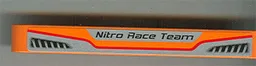 Technic, Liftarm Thick 1 x 9 with 'Nitro Race Team' and 2 Vents Pattern (Sticker) - Set 8473