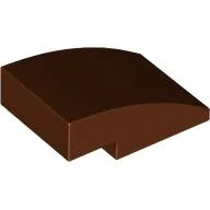 Brick Curved 3 x 2 No Studs / Reddish Brown