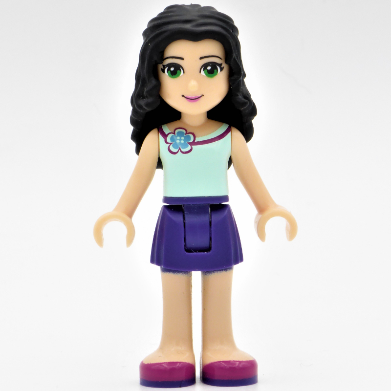 Lego Emma - Light Aqua Top, Dark Purple Skirt