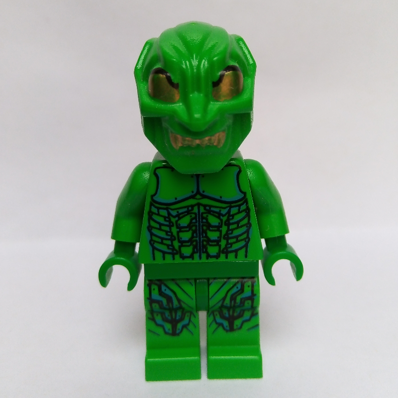Lego Green Goblin with Gold Eyes on Helmet