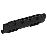 Technic Panel Curved 11 x 3 with 10 Pin Holes through Panel Surface / Black