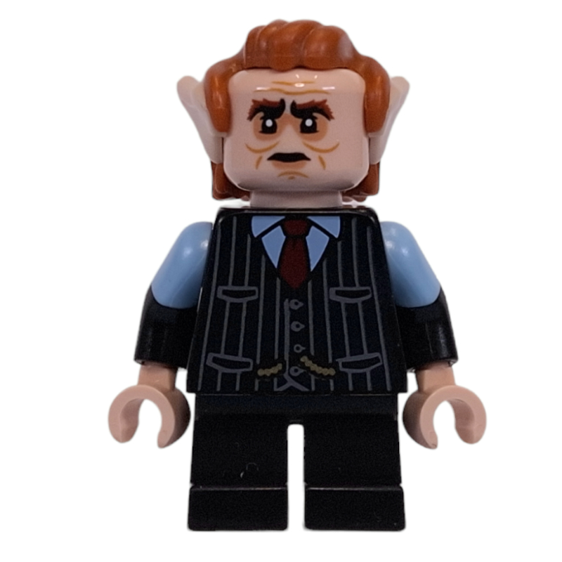 Lego Goblin - Dark Orange Hair, Black Torso, Black Legs