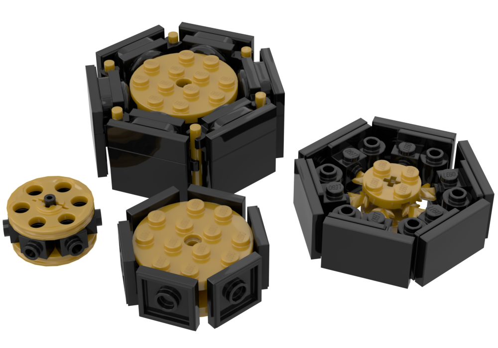 Lego Hexagonal Satellite Buses