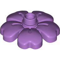 Lego Duplo Plant, Flower with 1 Top Studs / Medium Lavender