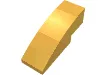 Brick Curved 3 x 1 No Studs / Bright Light Orange