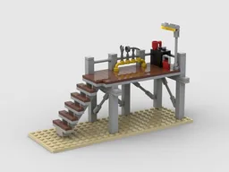 Arbeitsbühne für Dampfloks - Working platform for steam locomotives -