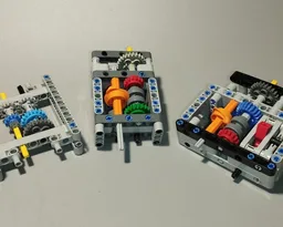 3 gearboxes for your lego MOC