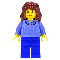 Hermione Granger, Yellow Skin, Medium Blue Sweater