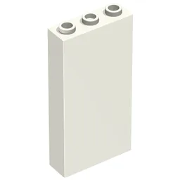 Brick 1 x 3 x 5 without Side Supports / White