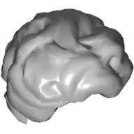 Hair Curled in Thick Strands / Light Bluish Gray