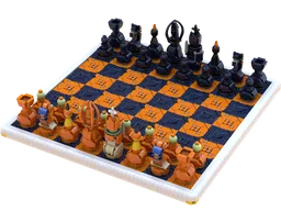 Orange blue chess