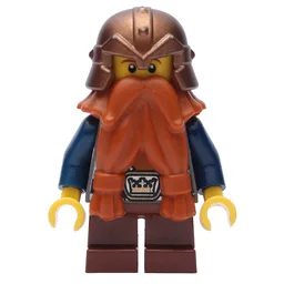 Dwarf, Dark Orange Beard, Copper Helmet