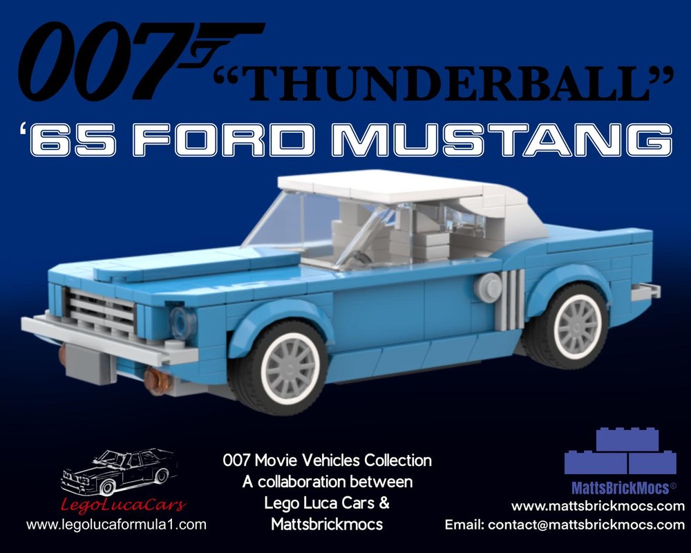 Lego 65 Mustang from 007 Thunderball