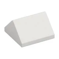 Brick Sloped 45° 2 x 2 Double / White