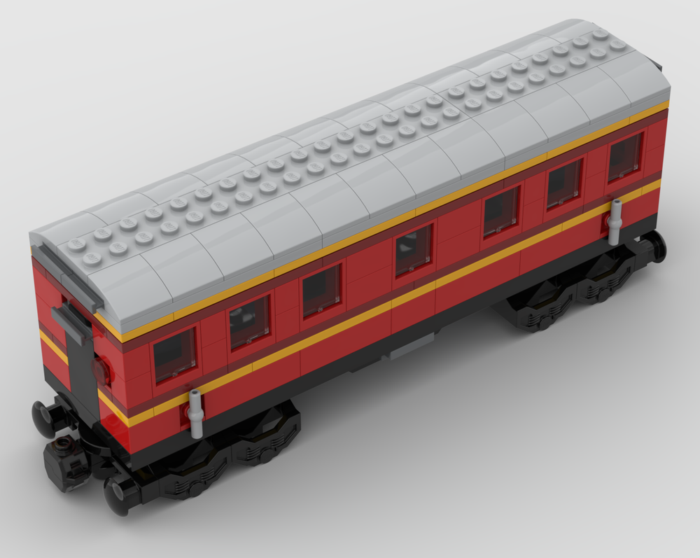 Lego 76423-1 extended carriage with bogies and magnet coupling v1