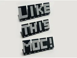 Fancy LEGO display sign