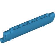 Lego Technic Panel Curved 11 x 3 with 2 Pin Holes through Panel Surface / Dark Azure