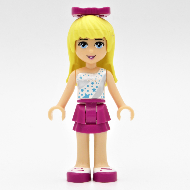 Lego Stephanie - White/Silver Top, Magenta Skirt
