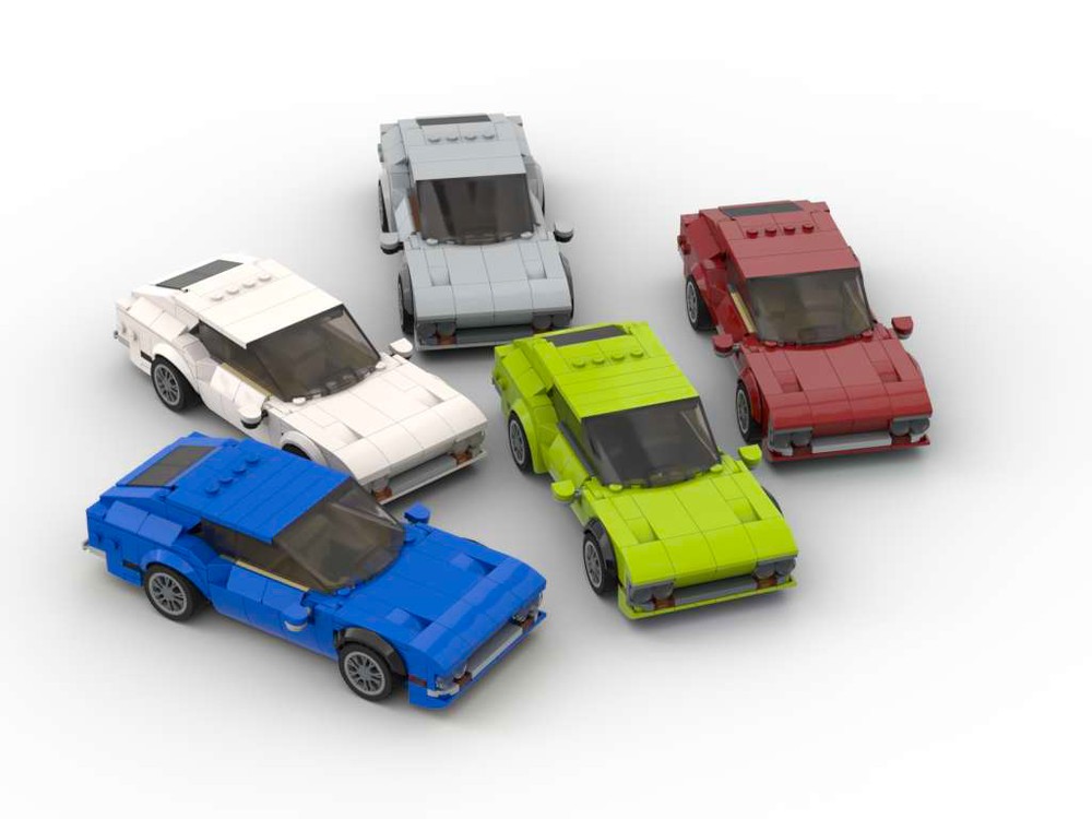 Lego 1972 Raging Bull Jarama - Set of Five Colors - 8 Stud Speed Champions