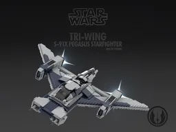 Tri-Wing S-91x Pegasus Starfighter - Blue