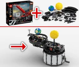 Sun Earth Moon Orrery (Reduced Part Count)