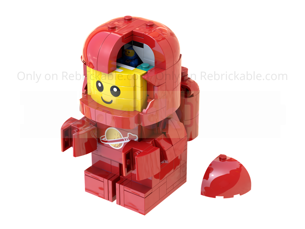 Lego Ultimate 40767 Upscaled Baby Astronaut Modifications