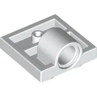 Plate Special 2 x 2 with 1 Pin Hole [Complete Underside Rib] / White