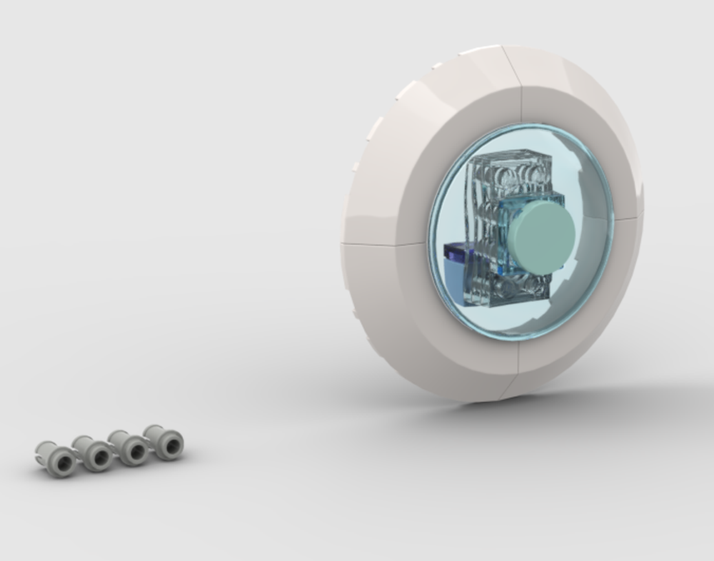 Lego Glass Add on for Compartments (Subnautica/Subnautica Below Zero)