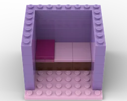 A tiny room with a bed