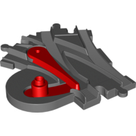 Lego Duplo Train Track Switcher with Red Switch / Dark Bluish Gray