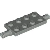Plate Special 2 x 4 with Pins / Light Gray