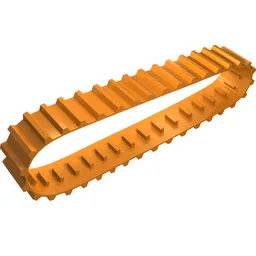Technic Tread Large [36 Links] / Orange