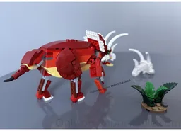 31379 Triceratops sp. (solid, minifig scale)