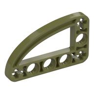 Lego Technic Beam 3 x 5 L-Shape with Quarter Ellipse Thin / Olive Green
