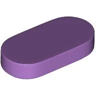 Tile Round 1 x 2 / Medium Lavender