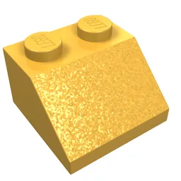 Brick Sloped 45° 2 x 2 / Bright Light Orange