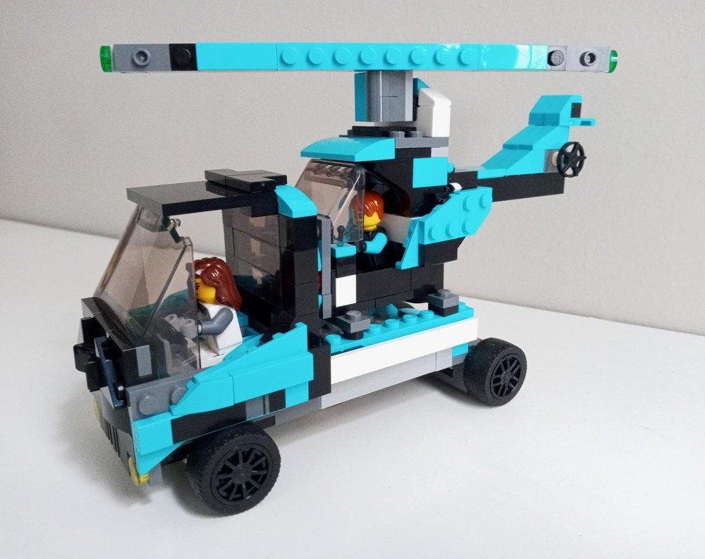 Lego Helicopter Cargo Truck - moc 76898