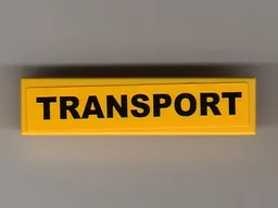 Tile 1 x 4 with 'TRANSPORT' Pattern (Sticker) - Set 7900