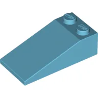 Brick Sloped 18° 4 x 2 / Medium Azure