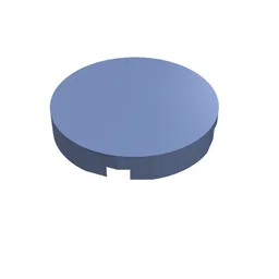 Tile Round 2 x 2 with Bottom Stud Holder / Sand Blue