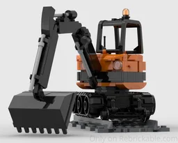 Open-Cab Hi-Rail Excavator