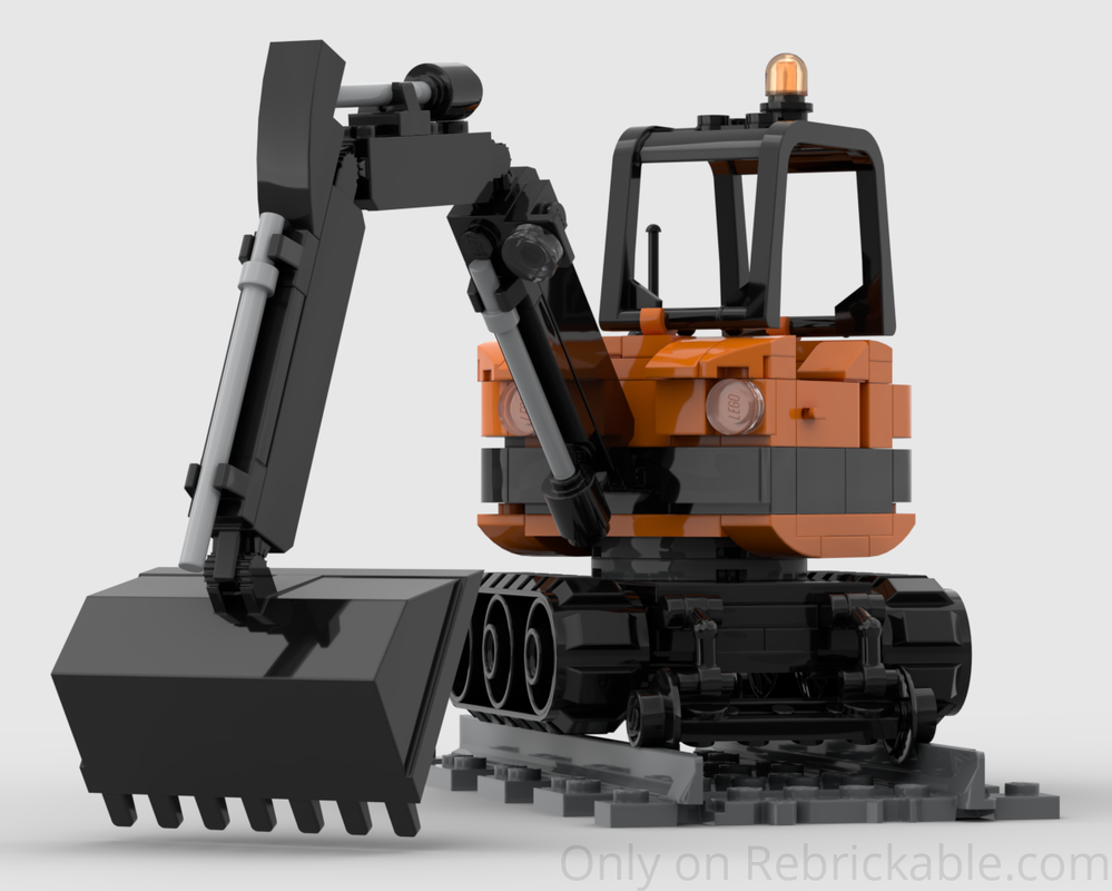 Lego Open-Cab Hi-Rail Excavator