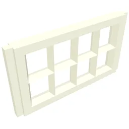 Window Pane 1 x 4 x 2 for Slotted Bricks / White