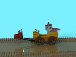 Queen Unikitty's parade carriage!