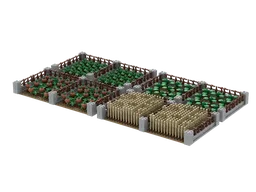 Medieval modular vegetable fields