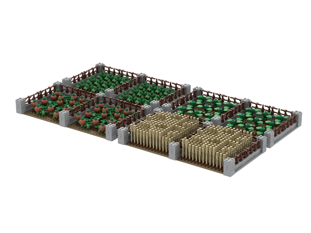 Lego Medieval modular vegetable fields