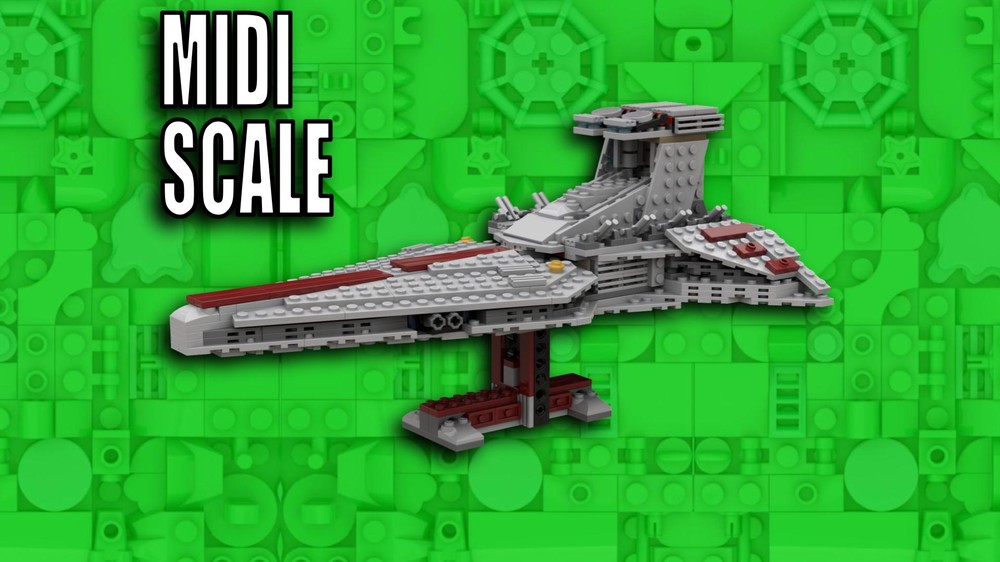 Lego MIDI Scale Venator Capital Ship 8039 Alternative Build