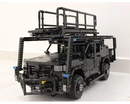 SWAT vehicle with attack platform