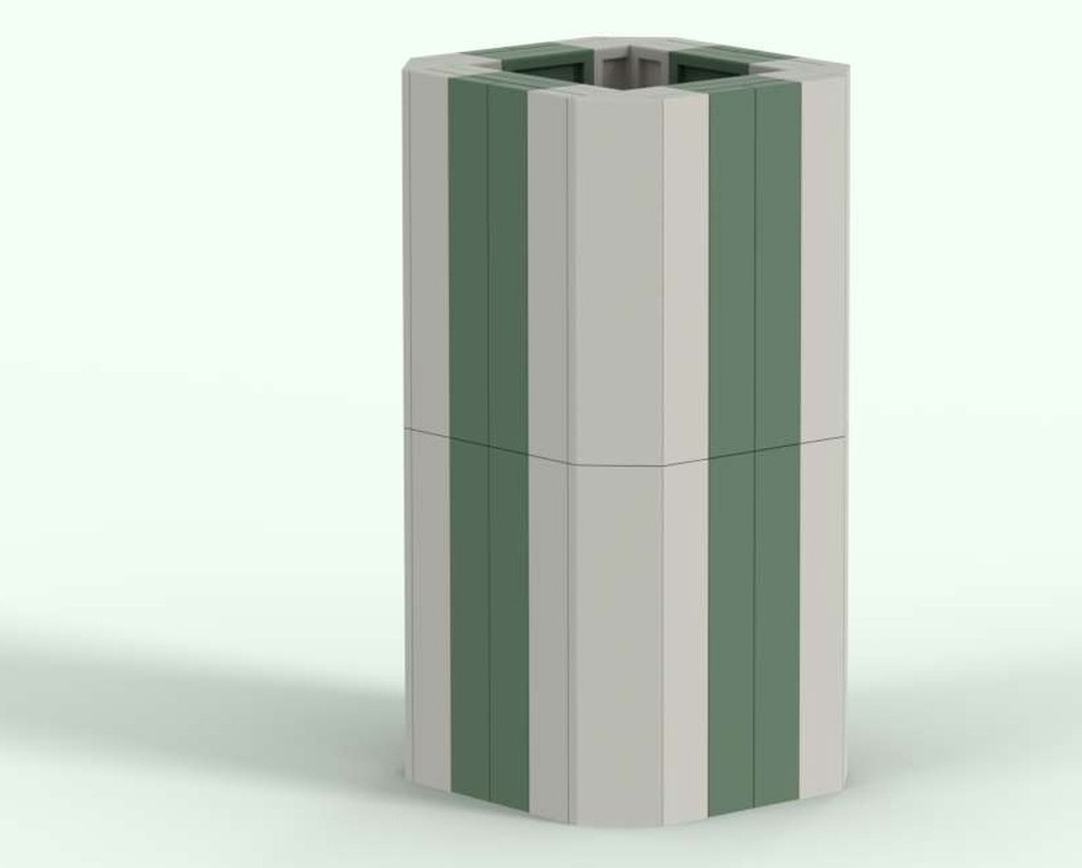 Lego Brick Vase Octagon I